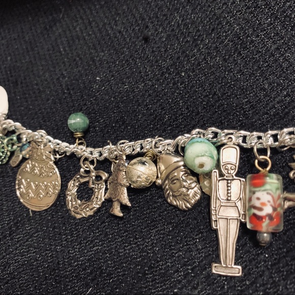 Designs by Jan Jewelry - Christmas charm bracelet made by Designs by Jan